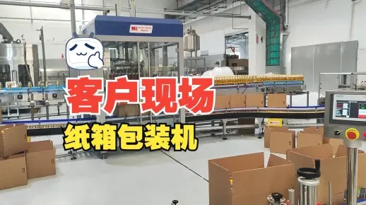 客戶現(xiàn)場 裝箱機(jī) 紙箱包裝機(jī) - 4000BPH 5L 油線